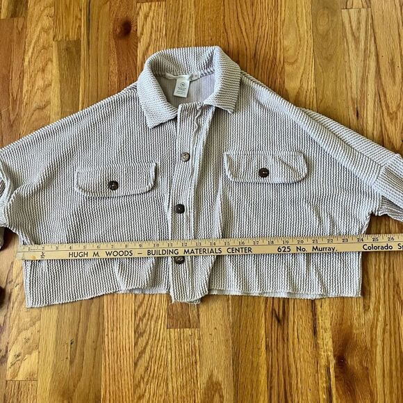 Altar’d State Ribbed Cream Cropped Sweater - Picture 6 of 6